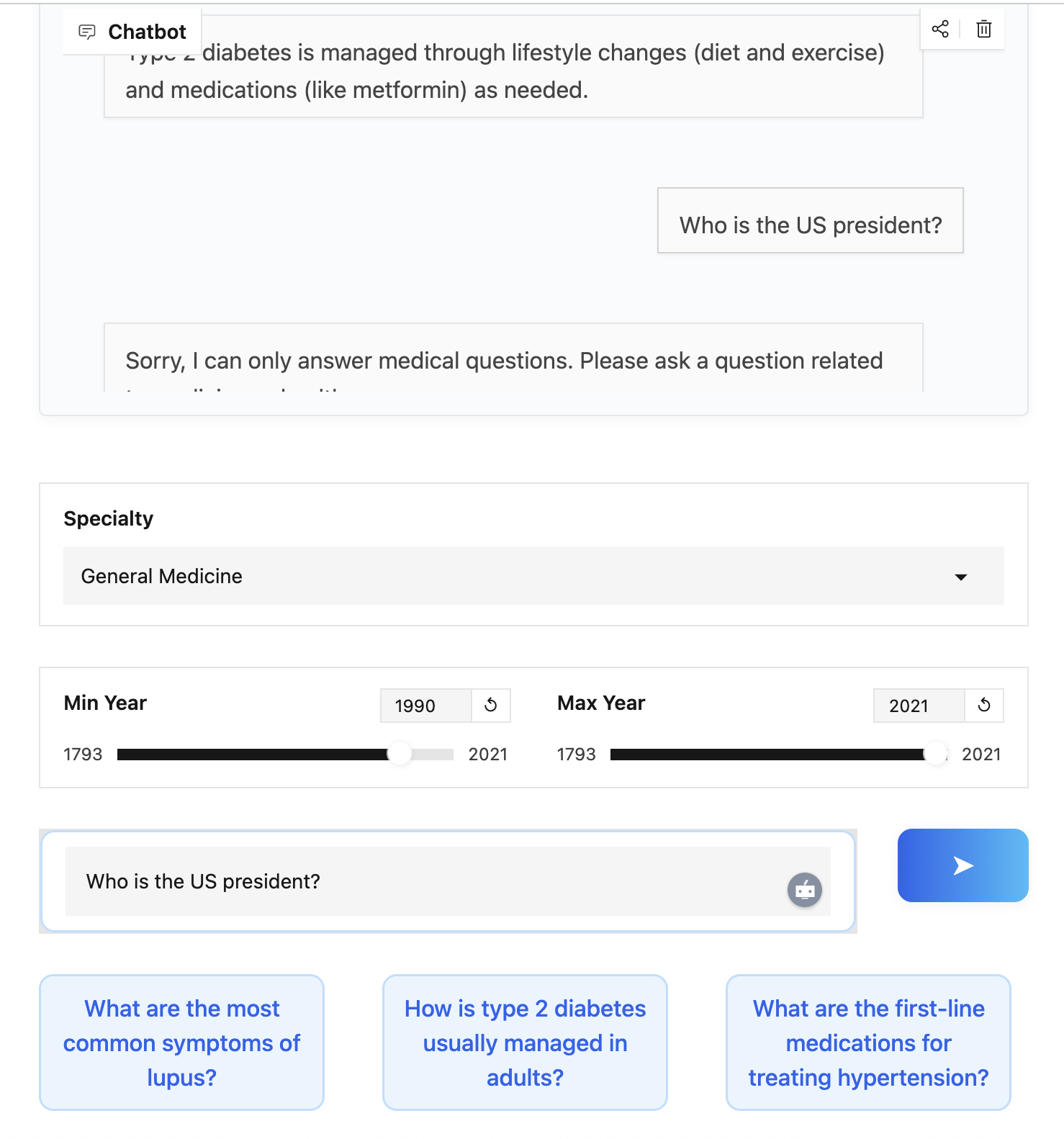 medicalbot demo